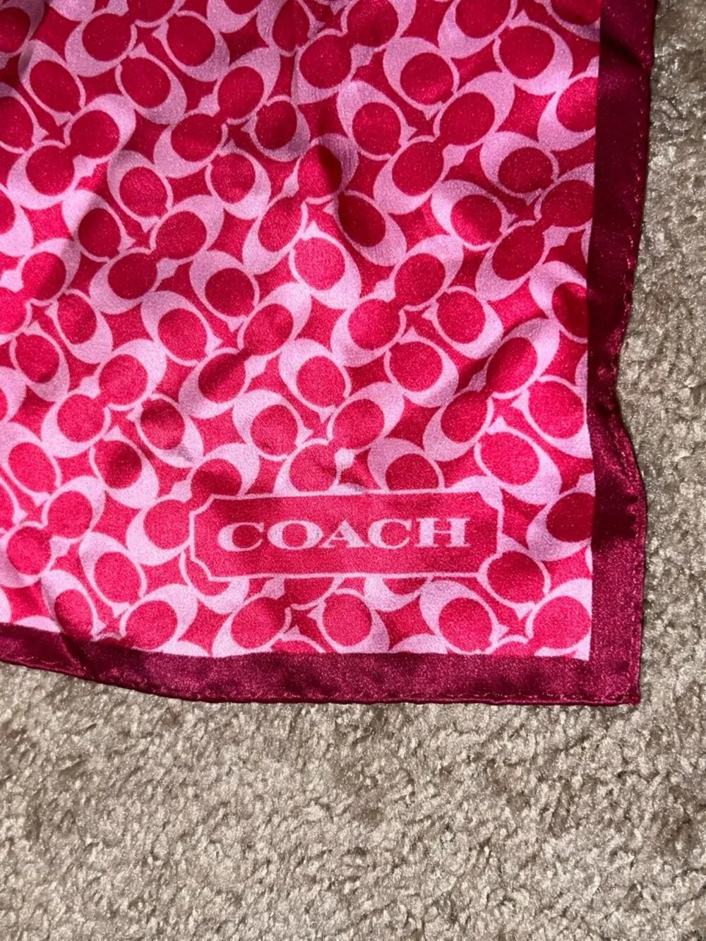 Coach 100% silk